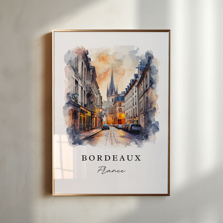 Bordeaux Wall Art - France Print