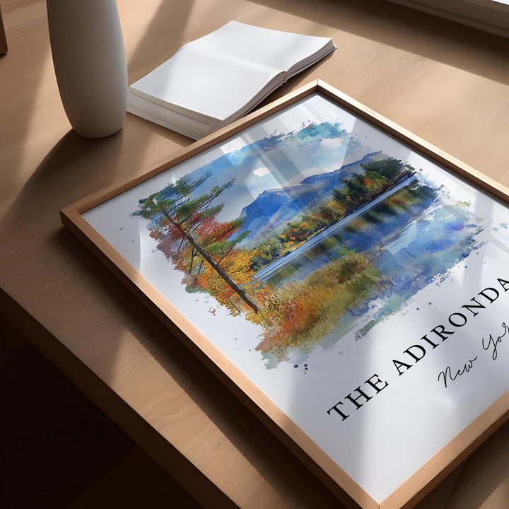 Adirondacks Wall Art - New York Print