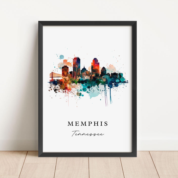 Memphis TN wall art - Tennessee, Memphis poster, Memphis Wedding gift, Memphis Tennessee Birthday present, Custom Text, Personalised Gift