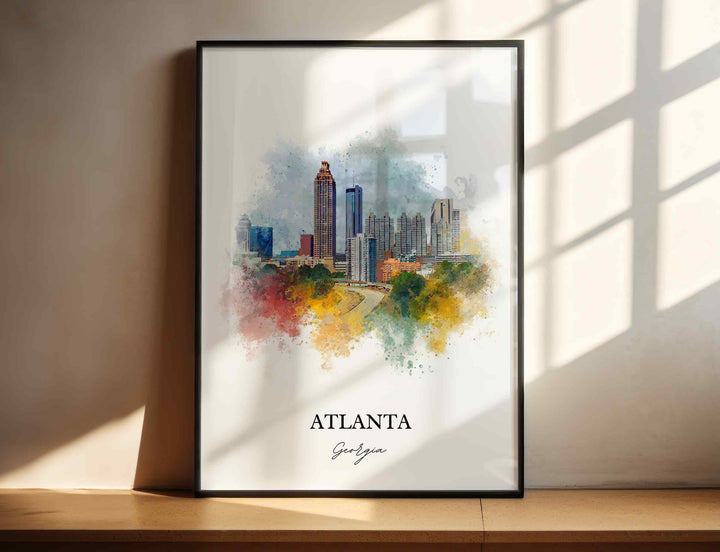 Atlanta, Georgia – Watercolor Art Print
