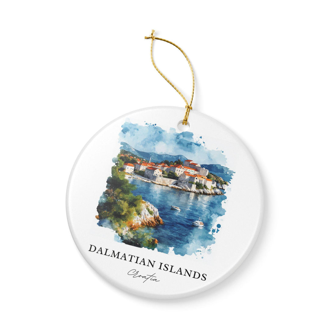 Dalmatian Islands Ornament: Unique Croatia Souvenir, Croatia Xmas Decor, and Authentic Dalmatian Islands Gift