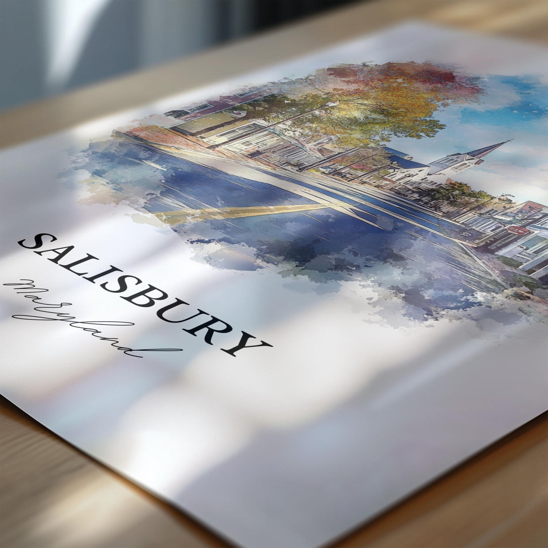 Salisbury MD Wall Art - Maryland Print