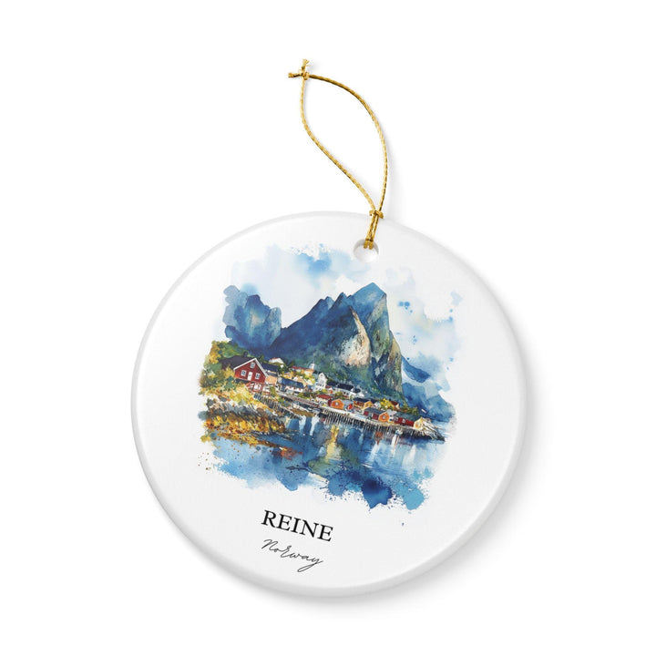 Reine, Norway Ornament: Unique Reine Norway Souvenir, Norway Xmas Decor, and Authentic Reine Norway Gift
