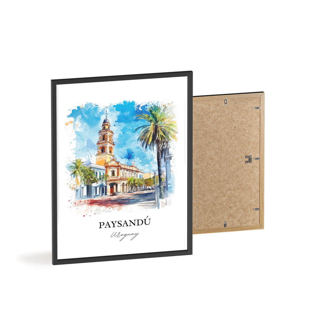 Paysandú Wall Art, Uruguay Print, Uruguay Watercolor Art, Paysandú Gift, Travel Print, Travel Poster, Housewarming Gift