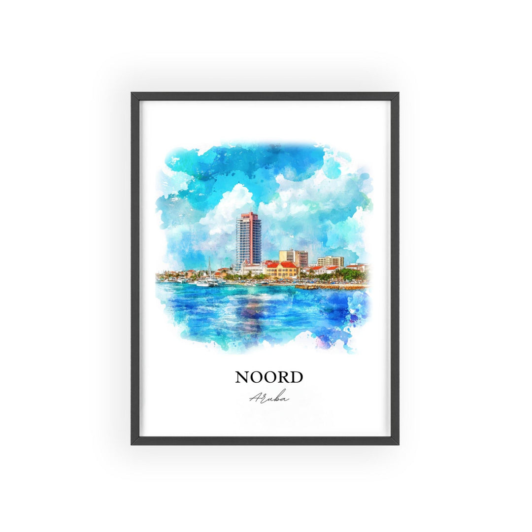 Noord, Aruba – Watercolor Art Print