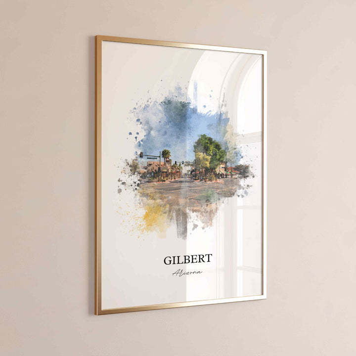 Gilbert, Arizona – Watercolor Art Print
