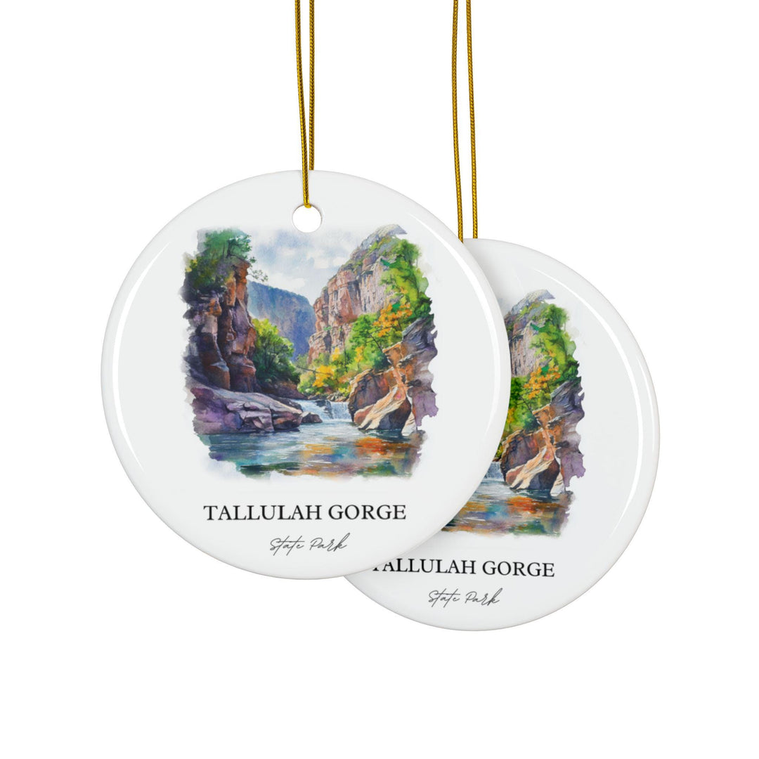 Tallulah Gorge Ornament: Unique Tallulah Gorge State Park Souvenir, Tallulah Gorge Xmas Decor, and Authentic Georgia Gift