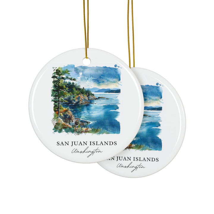 San Juan Islands Ornament: Unique San Juan Islands Souvenir, Washington State Xmas Decor, and Authentic San Juan Islands Gift