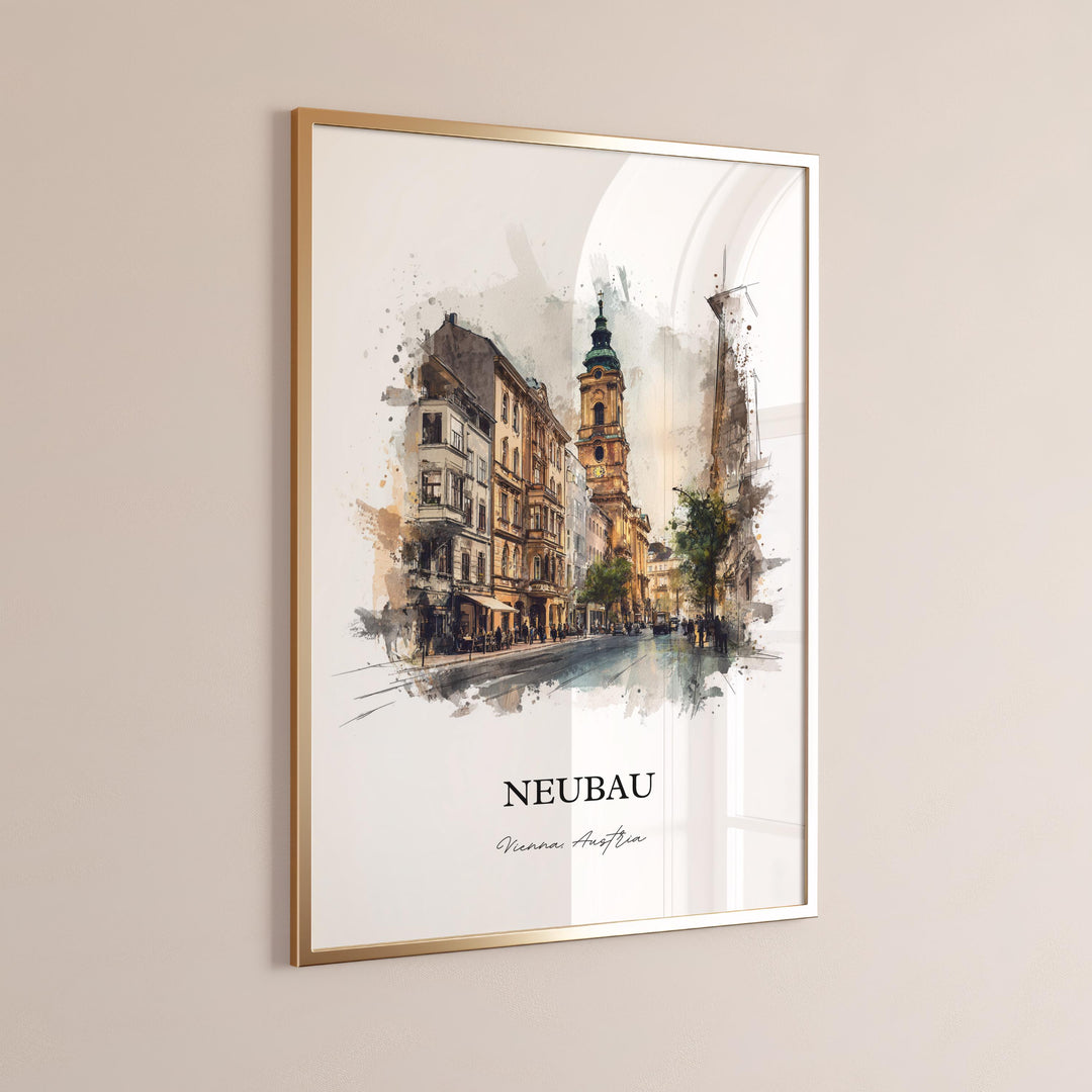 Vienna, Austria – Watercolor Art Print
