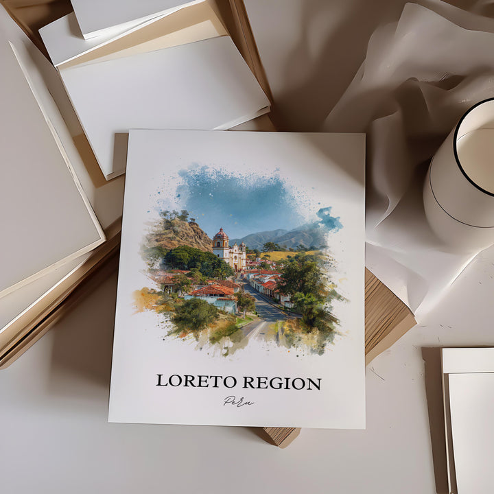 Loreto, Peru – Watercolor Art Print