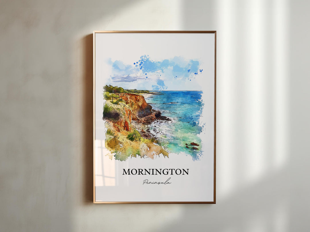 Mornington Peninsula, Australia – Watercolor Art Print Cape Schanck, Victoria