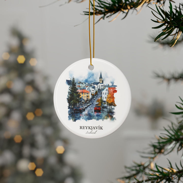 Reykjavik Ornament: Unique Reykjavik Iceland Souvenir, Reykjavik Xmas Decor, and Authentic Reykjavik Gift