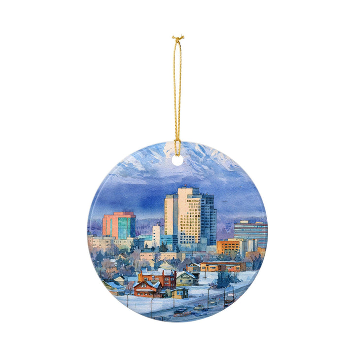 Anchorage AK Ornament: Unique Anchorage Souvenir, Anchorage Xmas Decor, and Authentic Anchorage Alaska Gift
