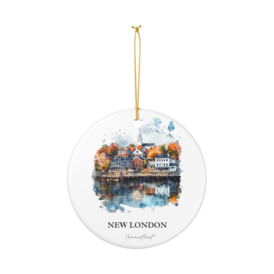 New London CT Ornament: Unique New London CT Souvenir, Connecticut Xmas Decor, and Authentic New London Gift