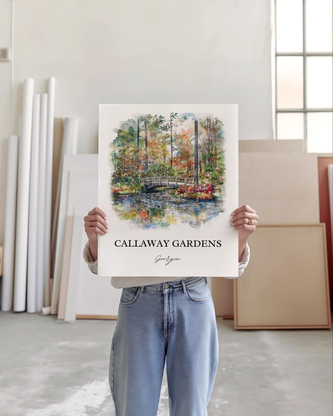 Callaway Gardens Wall Art, Pine Mountain GA Print, Georgia Artwork, Callaway Gardens Gift, Travel Print, Travel Poster, Housewarming Gift