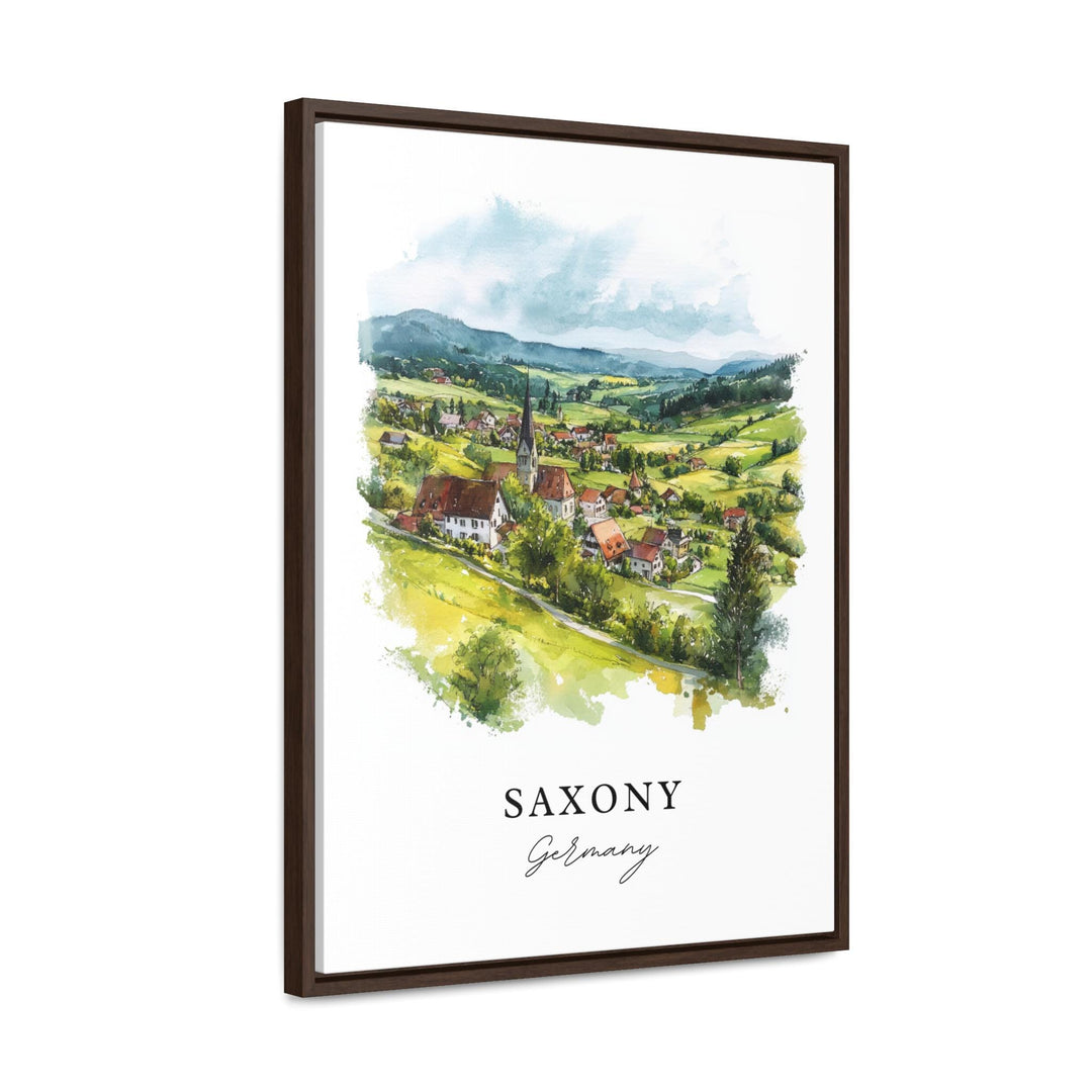 Saxony Germany Wall Art, Saxony Region Print, Saxony Watercolor Art, Saxony Germany Gift,