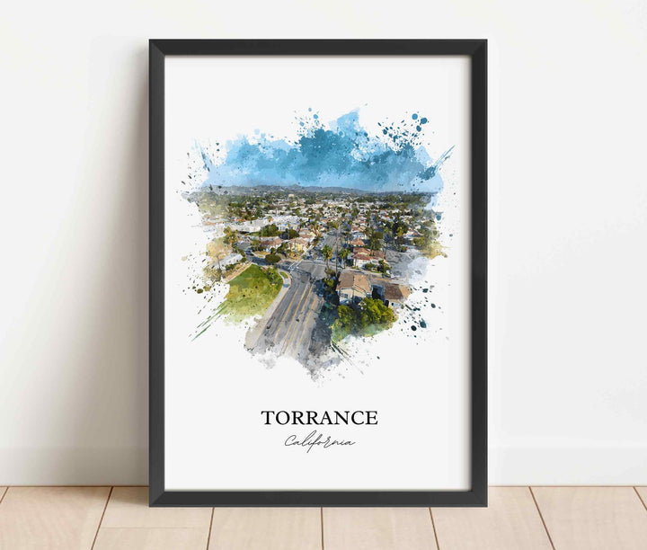 Torrance, California – Watercolor Art Print