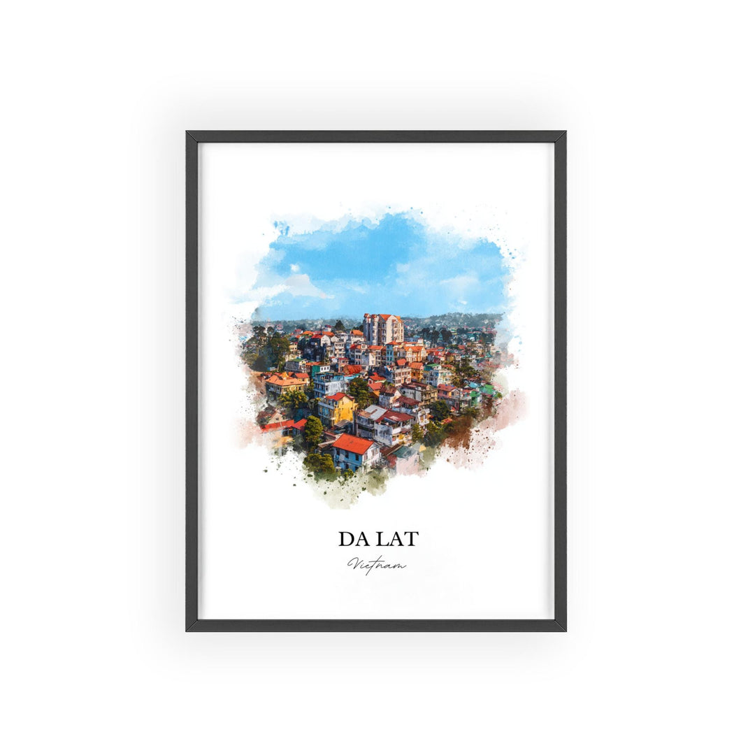 Da Lat, Vietnam – Watercolor Art Print
