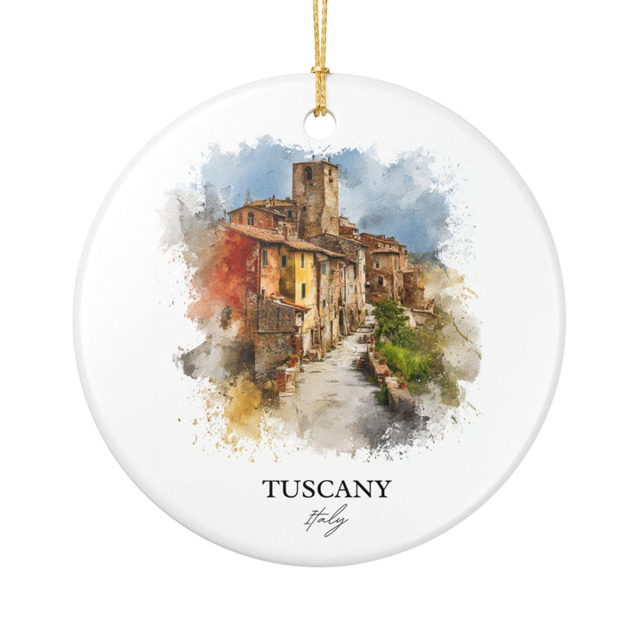 Tuscany Italy Ornament: Unique Tuscany Souvenir, Tuscany Italy Xmas Decor, and Authentic Tuscany Italy Gift