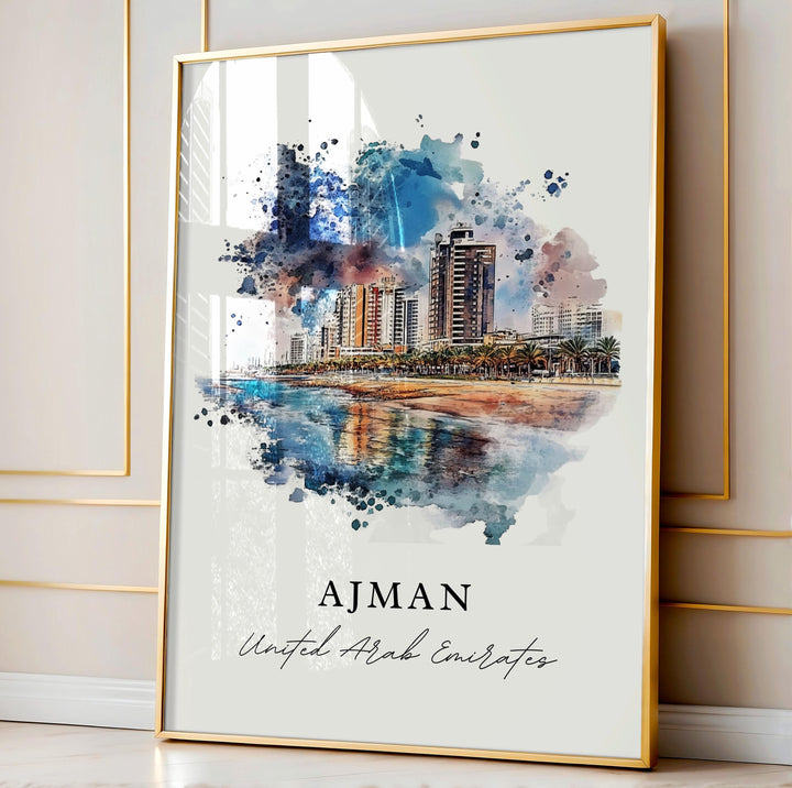 Ajman Wall Art - UAE Print