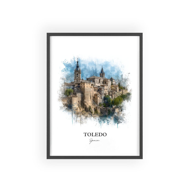 Toledo, Spain – Watercolor Art Print