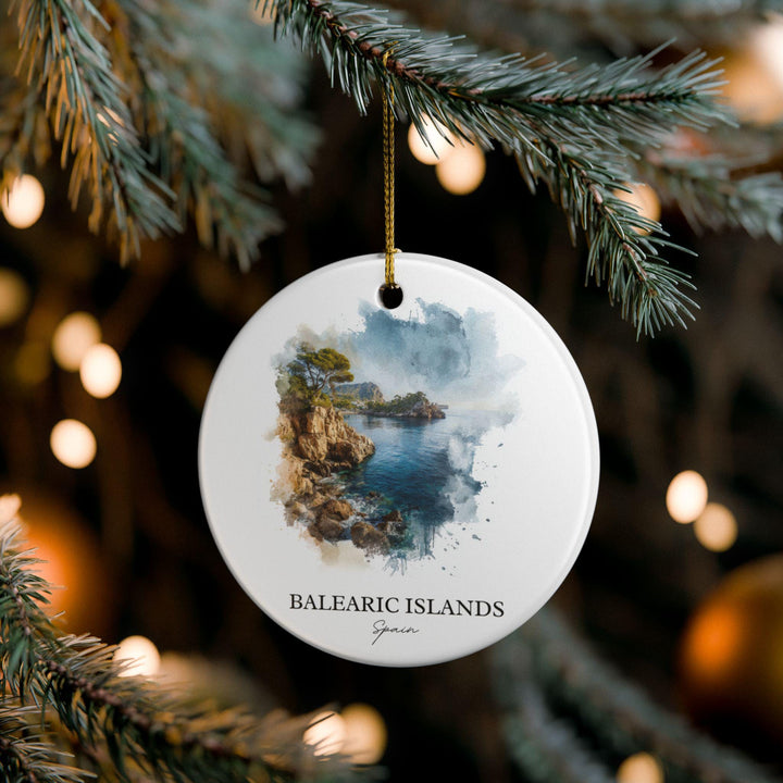 Balearic Islands Ornament: Unique Balearic Spain Souvenir, Balearic Islands Xmas Decor, and Authentic Balearic Gift