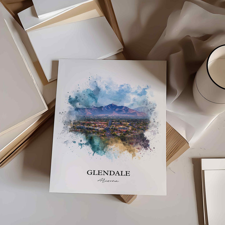 Glendale, Arizona – Watercolor Art Print