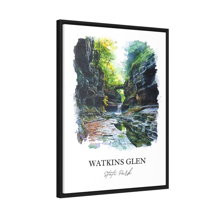 Watkins Glen State Park Art, Finger Lakes Print, Seneca Lake Artwork, Schuyler County Gift, Travel Print, Travel Poster, Housewarming Gift
