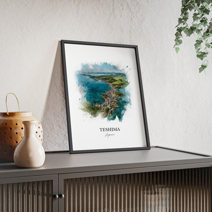 Teshima, Japan – Watercolor Art Print