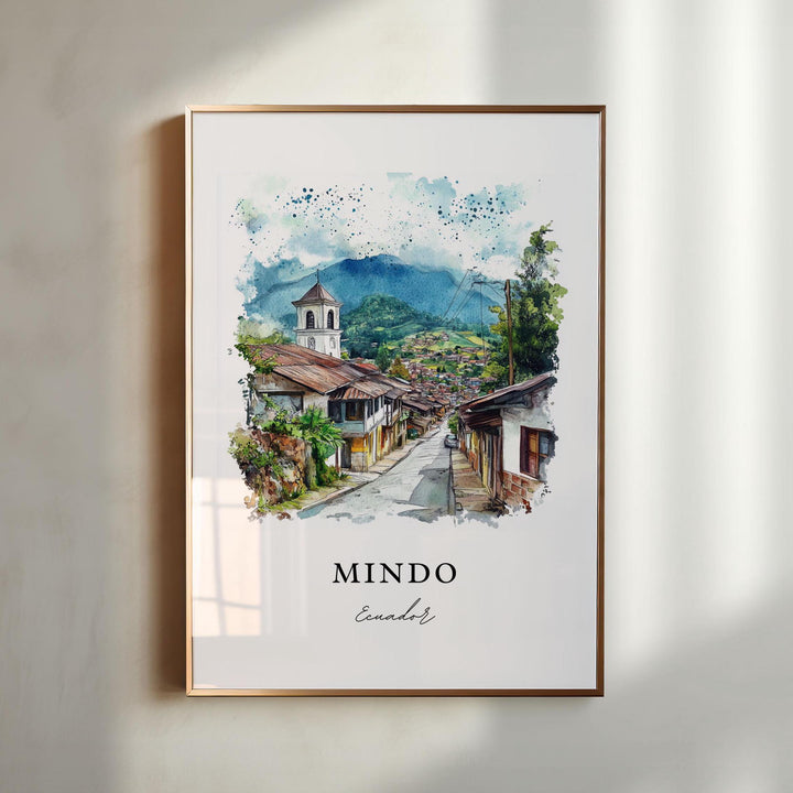 Mindo, Ecuador – Watercolor Art Print