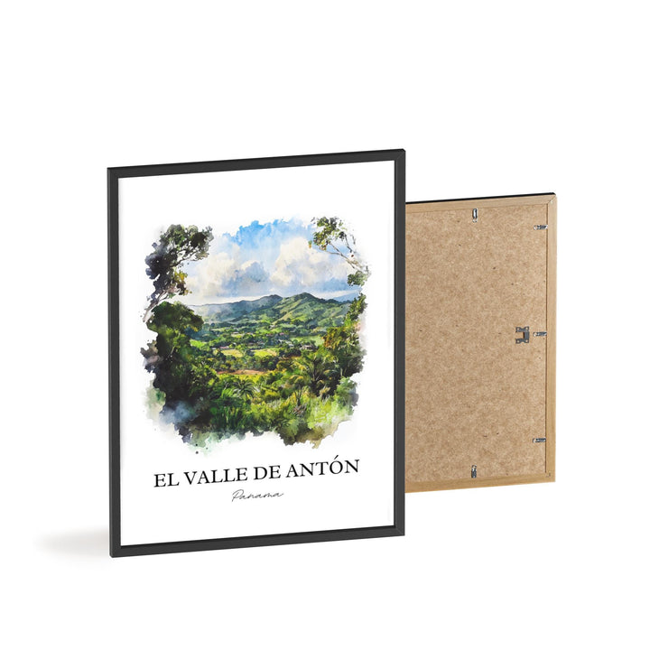 El Valle de Antón Wall Art, Panama Print, Panama Watercolor Art, El Valle de Antón Gift, Travel Print, Travel Poster, Housewarming Gift
