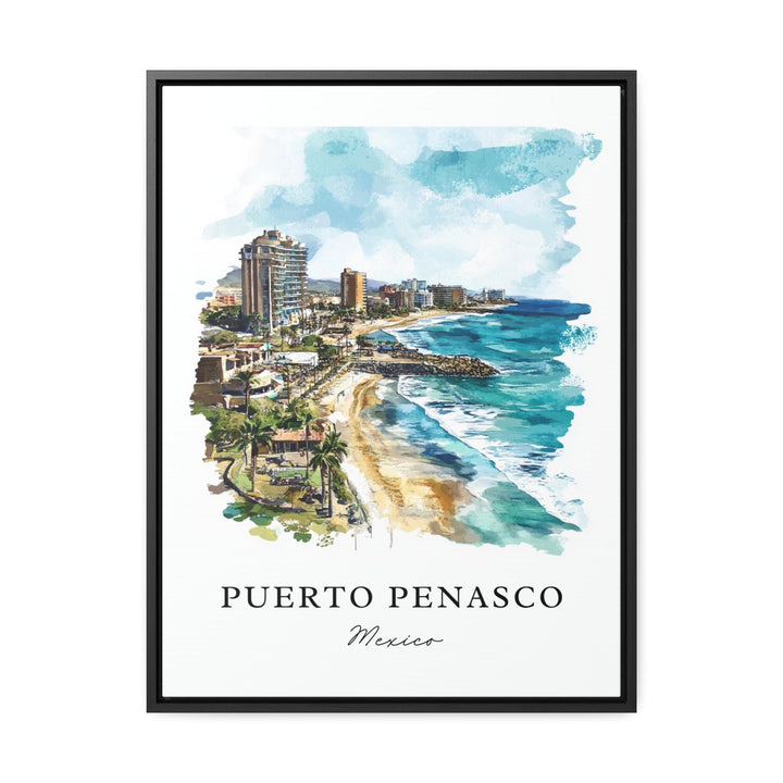 Puerto Penasco Art, Rocky Point MX Print, Playa Mirador Watercolor Art, Puerto Penasco Gift,