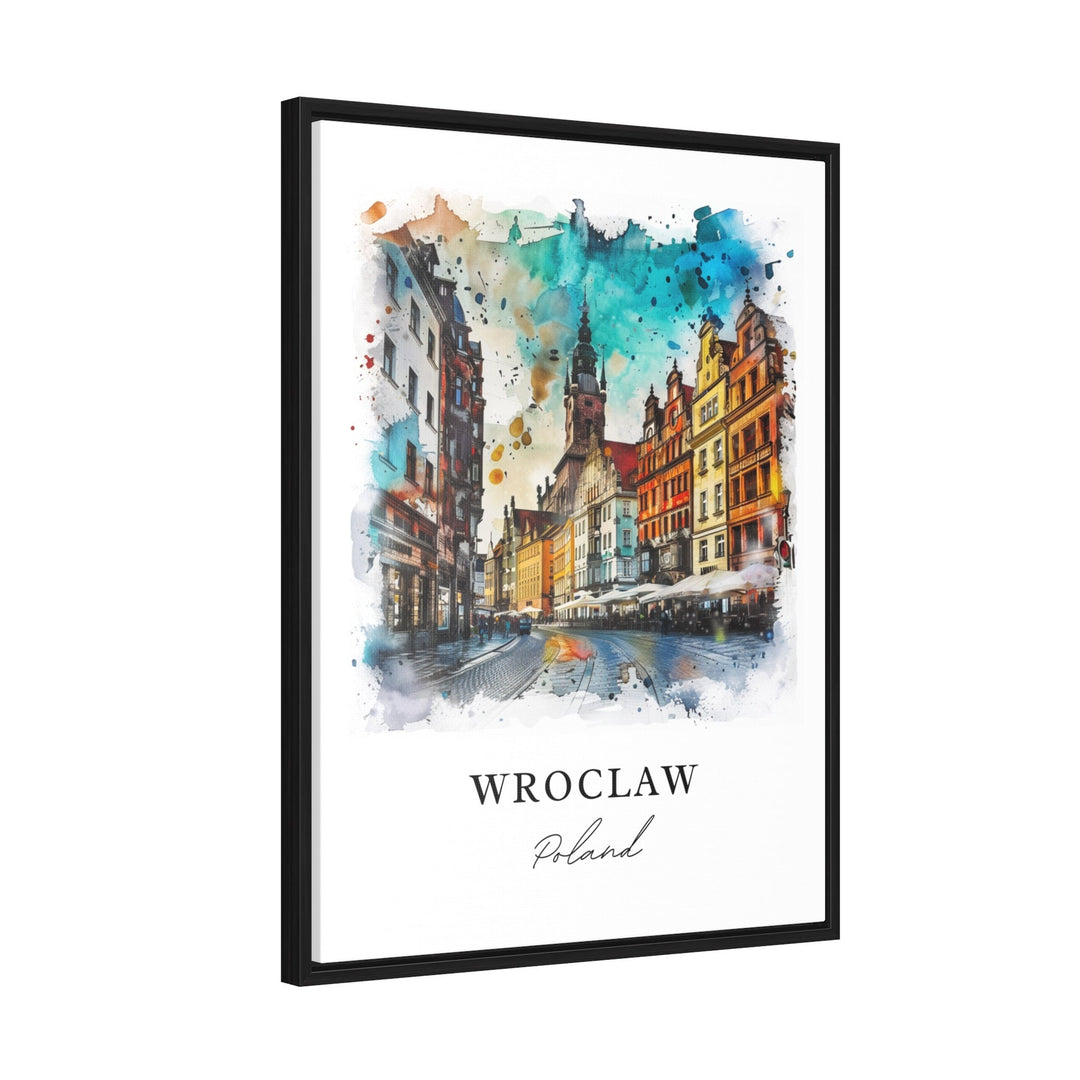 Wroclaw Wall Art, Wroclaw Poland Print, Wroclaw Watercolor, Oder River Poland Gift,