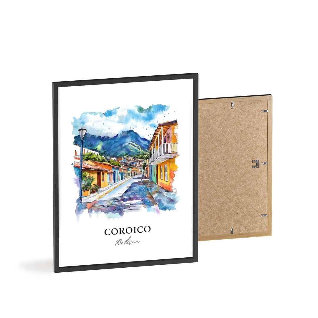 Coroico, Bolivia – Watercolor Art Print