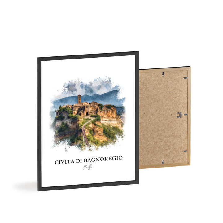 Civita di Bagnoregio, Italy – Watercolor Art Print