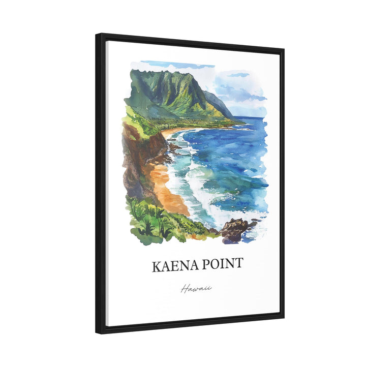 Kaena Point HI Wall Art, Oahu Print, Honolulu Watercolor Art, Kaena Point Gift, Travel Print, Travel Poster, Housewarming Gift