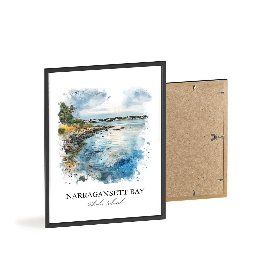 Narragansett Bay Wall Art, Rhode Island Print, Rhode Island Artwork, Narragansett Bay Gift, Travel Print, Travel Poster, Housewarming Gift