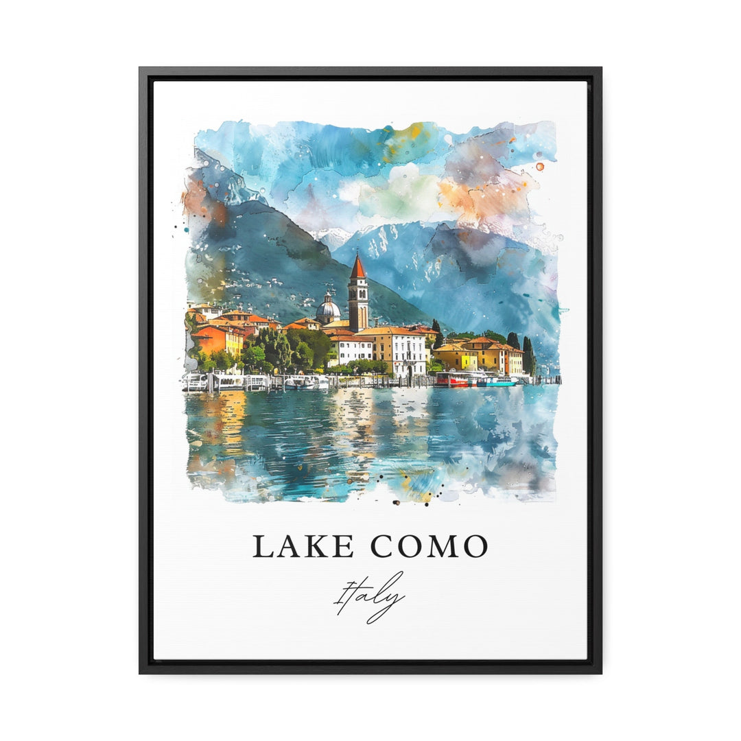 Lake Como Italy Wall Art, Italy Print, Lombardy Italy Watercolor, Lake Como Gift,