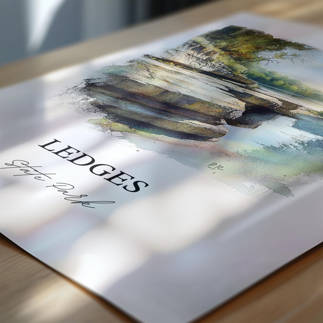 Ledges State Park Wall Art, Boone County Print, Madrid Iowa Artwork, Ledges State Park Gift, Travel Print, Travel Poster, Housewarming Gift
