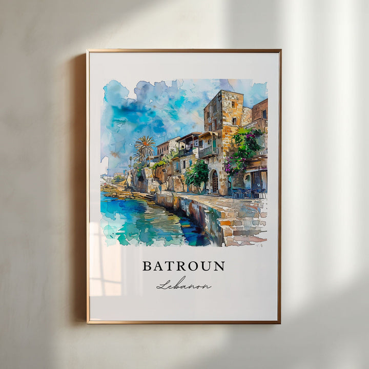 Batroun Wall Art - Lebanon Print