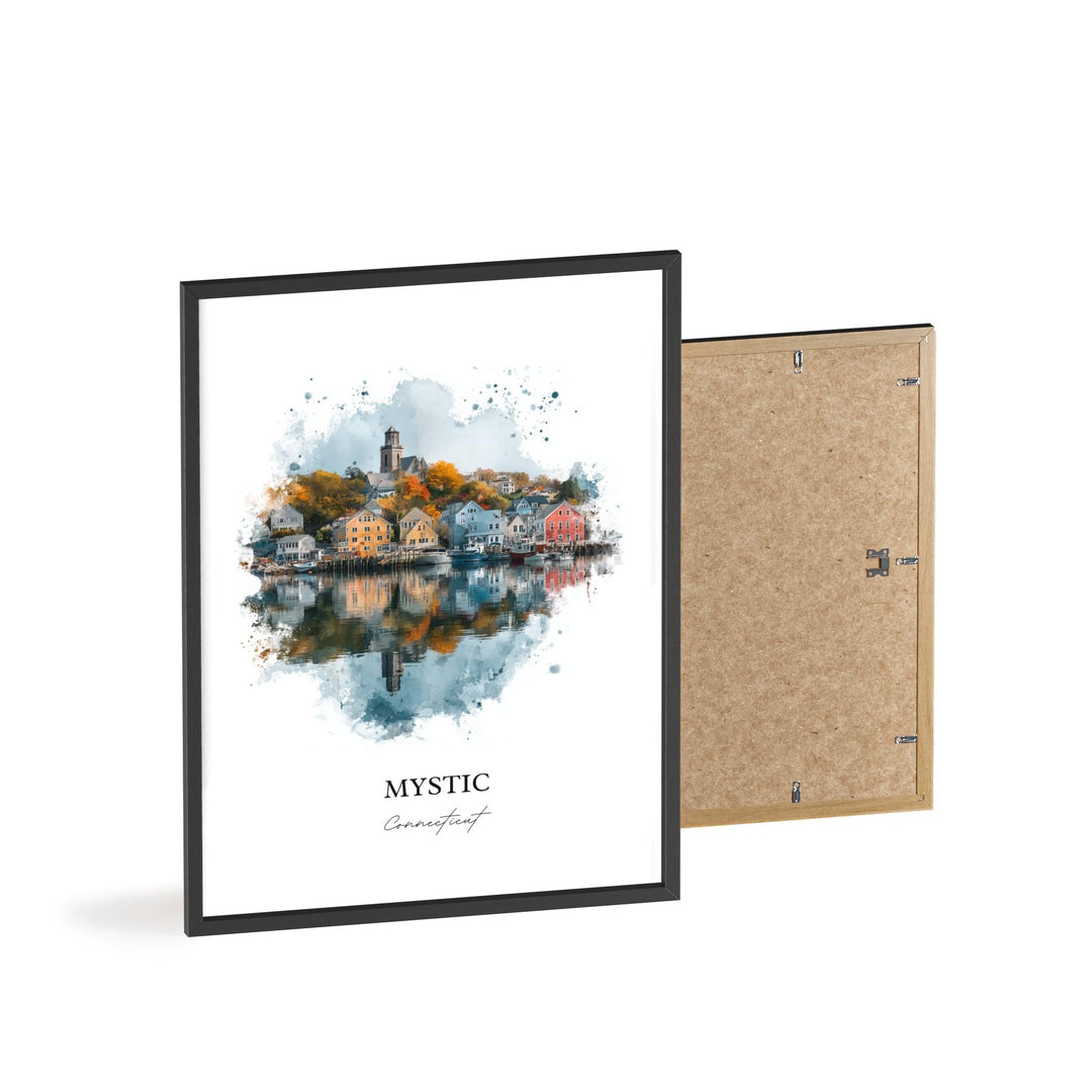 Mystic, Connecticut – Watercolor Art Print