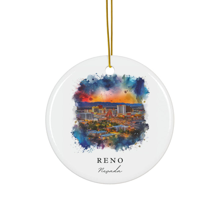 Reno Nevada Ornament: Unique Reno Souvenir, Reno NV Decor, and Reno Nevada Christmas Gift