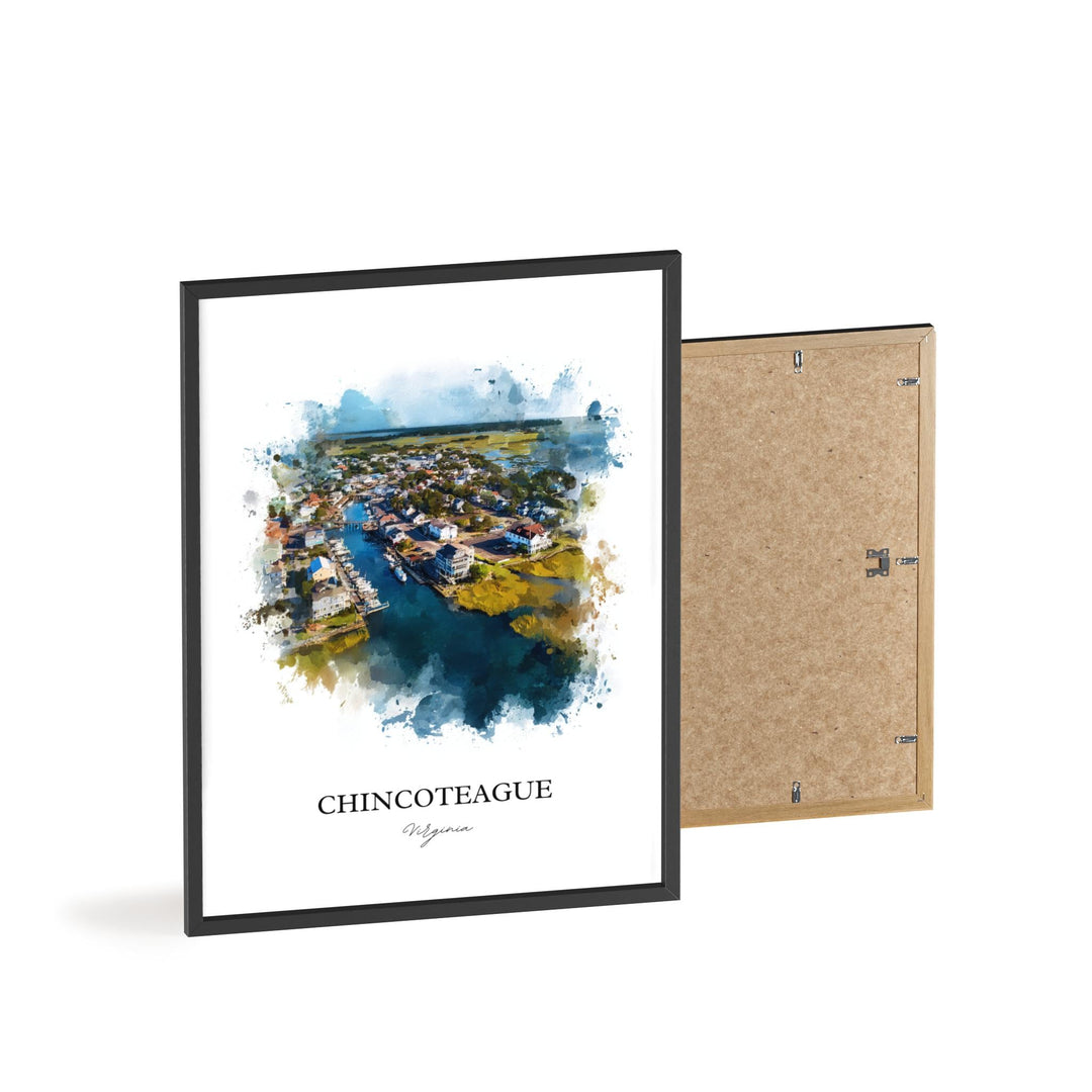 Chincoteague, Virginia – Watercolor Art Print