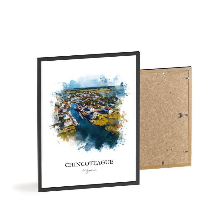 Chincoteague, Virginia – Watercolor Art Print