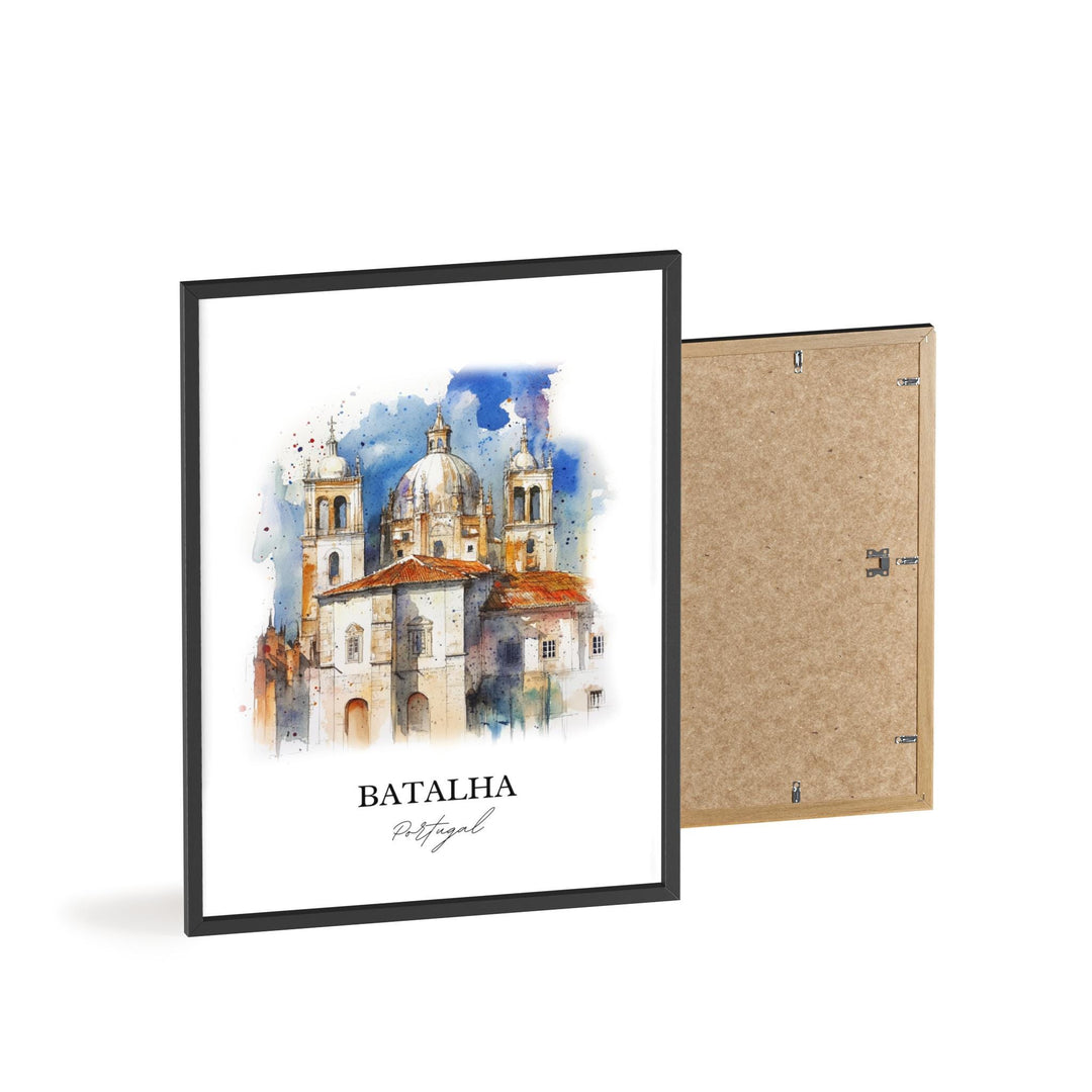 Batalha, Portugal – Watercolor Art Print