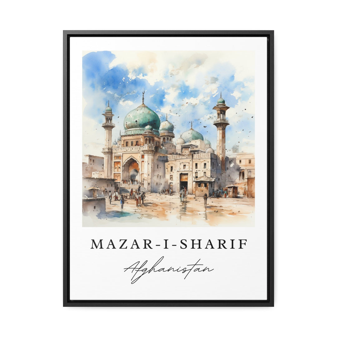 Mazar-I-Sharif wall art - Afghanistan, Mosque poster print, Mazar-I-Sharif gift, Birthday present, Custom Text, Perfect Gift