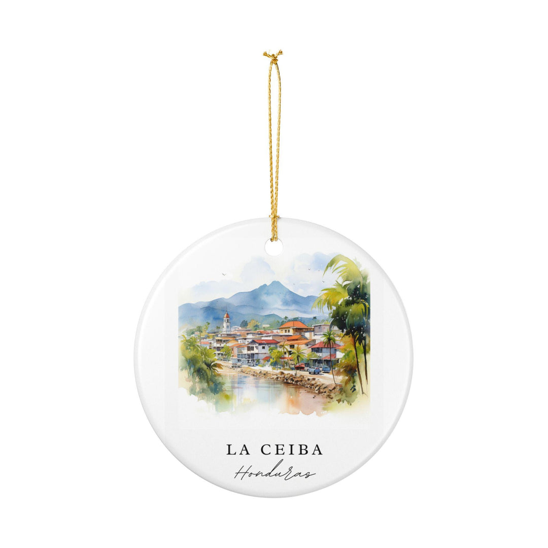 La Ceiba Ornament: Unique La Ceiba Souvenir, Honduras Xmas Decor, and Authentic La Ceiba Honduras Gift
