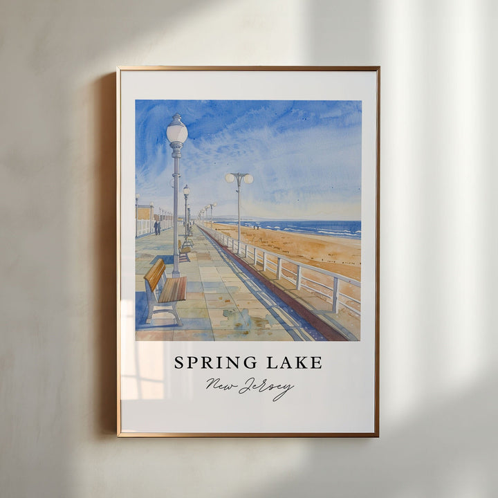 Spring Lake NJ Art, Spring Lake Print, Jersey Shore Wall Art, Spring Lake Gift, Travel Print, Travel Poster, Travel Gift, Housewarming Gift