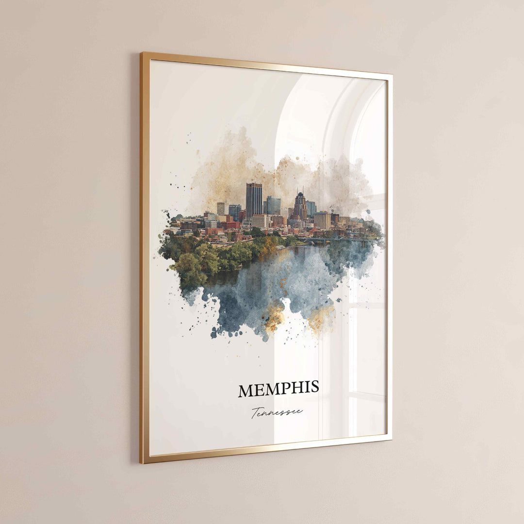 Memphis, Tennessee – Watercolor Art Print