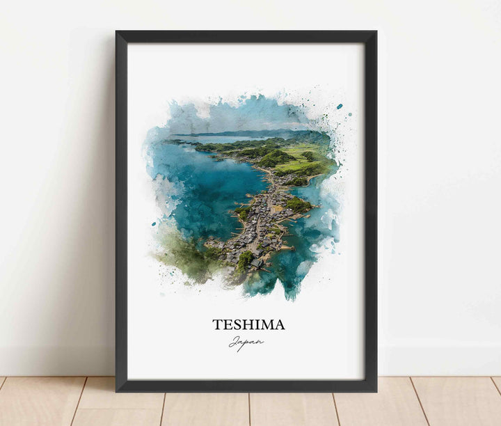 Teshima, Japan – Watercolor Art Print